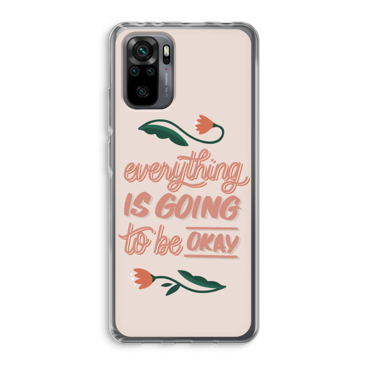 Optimistic flower girl: Xiaomi Redmi Note 10 Pro Transparant Hoesje