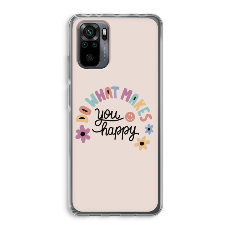 Happy days: Xiaomi Redmi Note 10 Pro Transparant Hoesje
