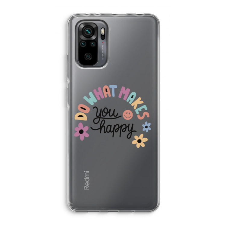 Happy days: Xiaomi Redmi Note 10 Pro Transparant Hoesje