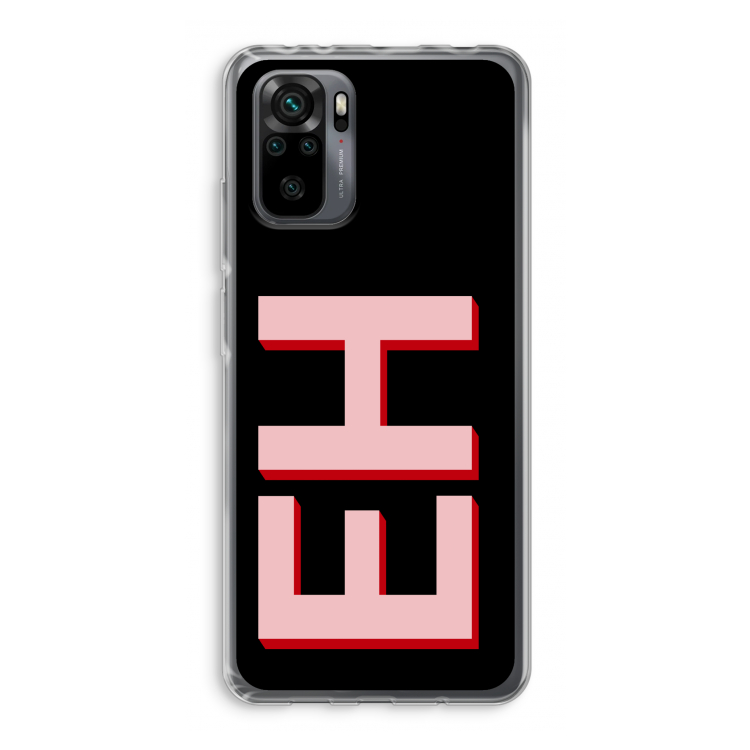 Monogram: Xiaomi Redmi Note 10 Pro Transparant Hoesje