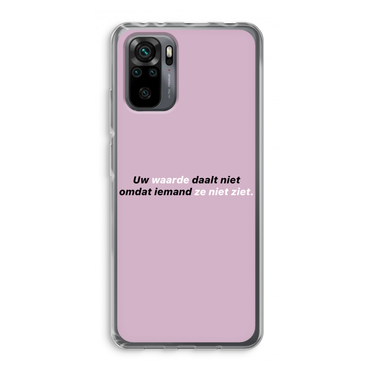uw waarde daalt niet: Xiaomi Redmi Note 10 Pro Transparant Hoesje