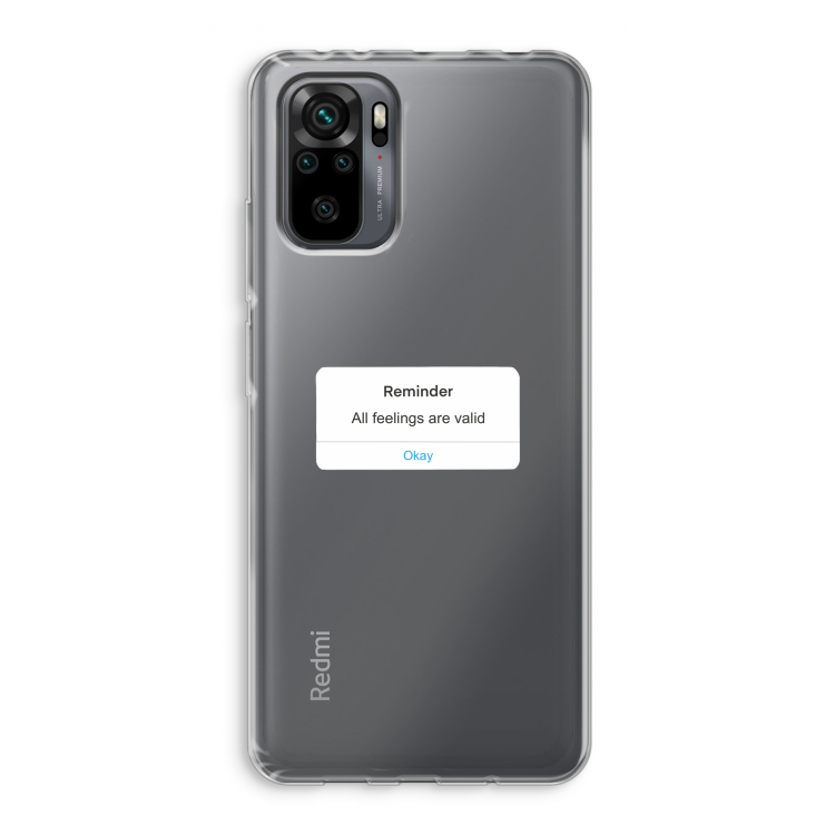 Reminder: Xiaomi Redmi Note 10 Pro Transparant Hoesje