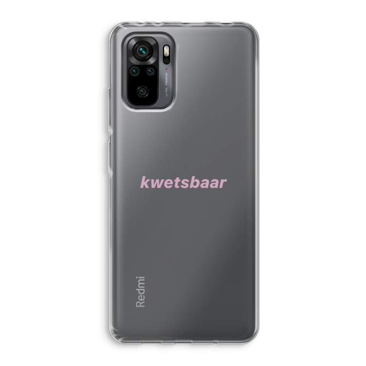 kwetsbaar: Xiaomi Redmi Note 10 Pro Transparant Hoesje