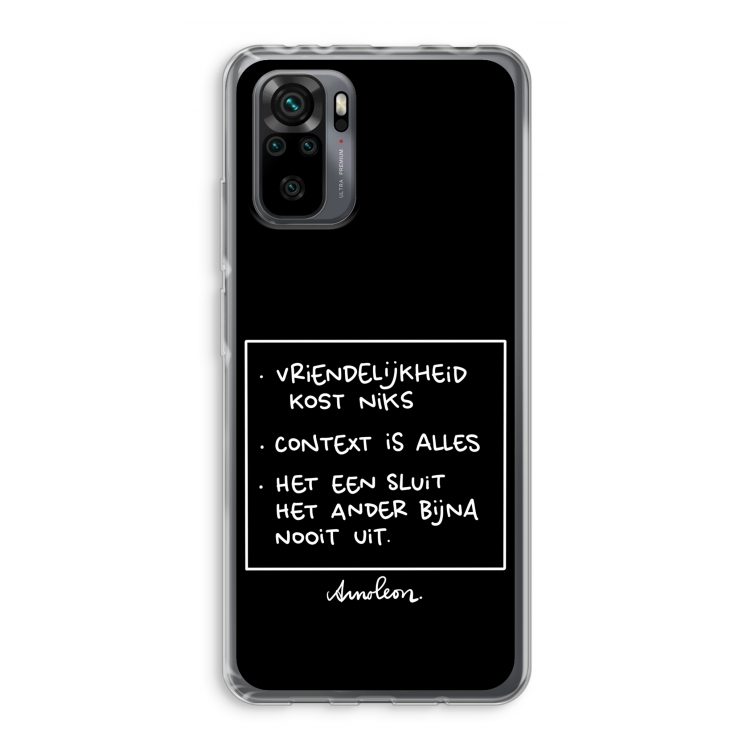 Mijn Motto's: Xiaomi Redmi Note 10 Pro Transparant Hoesje