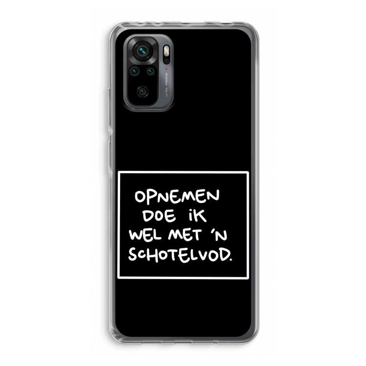 Schotelvod: Xiaomi Redmi Note 10 Pro Transparant Hoesje