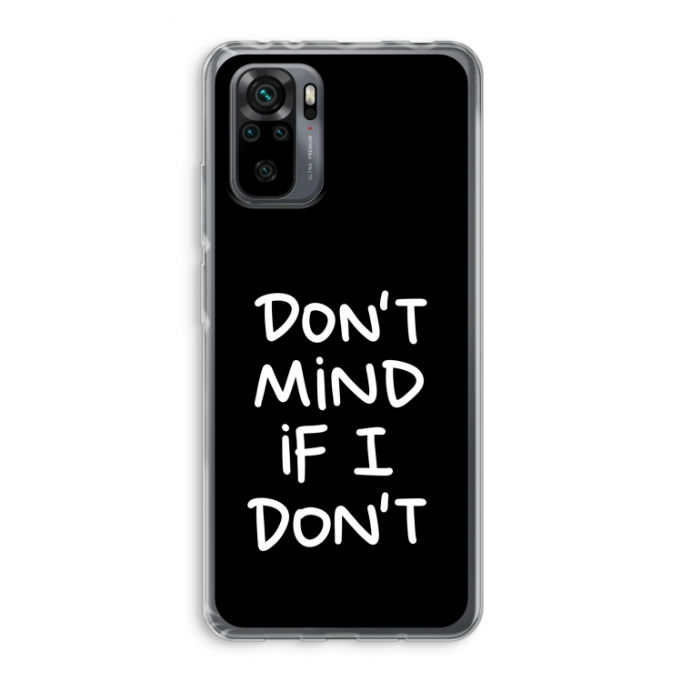 Don't Mind: Xiaomi Redmi Note 10 Pro Transparant Hoesje