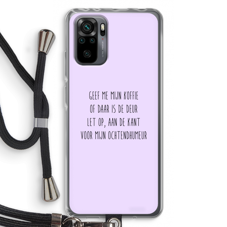 Ochtendhumeur: Xiaomi Redmi Note 10 Pro Transparant Hoesje met koord