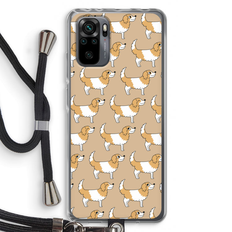Doggy: Xiaomi Redmi Note 10 Pro Transparant Hoesje met koord