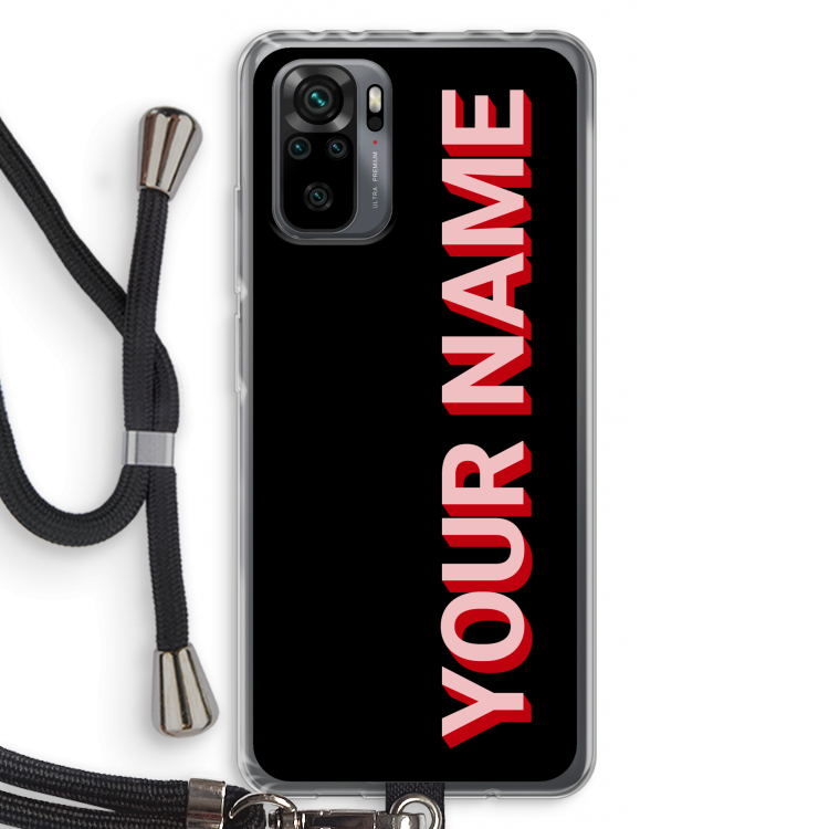 Namecase: Xiaomi Redmi Note 10 Pro Transparant Hoesje met koord