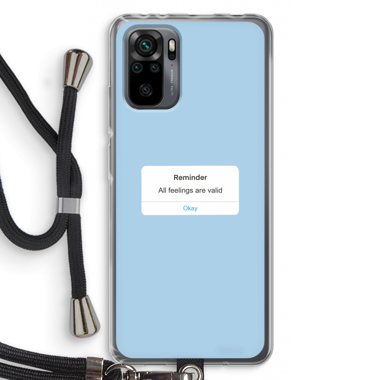 Reminder: Xiaomi Redmi Note 10 Pro Transparant Hoesje met koord