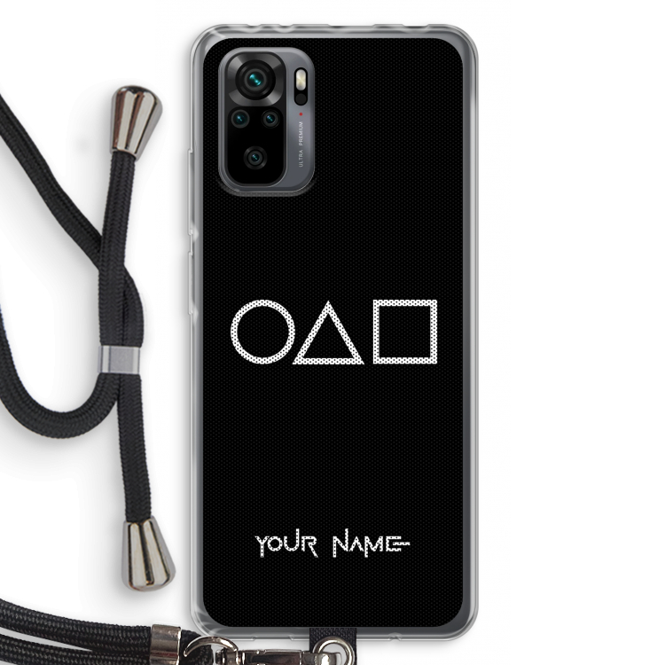 Squid Game: Xiaomi Redmi Note 10 Pro Transparant Hoesje met koord