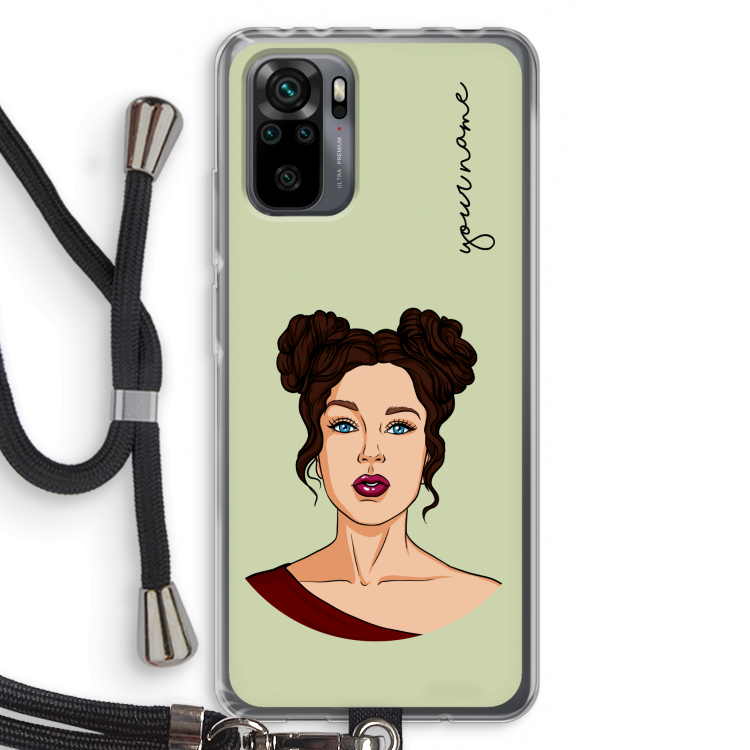 Pop-Art Creator: Xiaomi Redmi Note 10 Pro Transparant Hoesje met koord