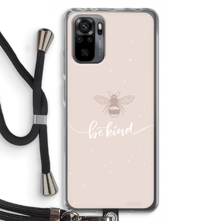 Be(e) kind: Xiaomi Redmi Note 10 Pro Transparant Hoesje met koord