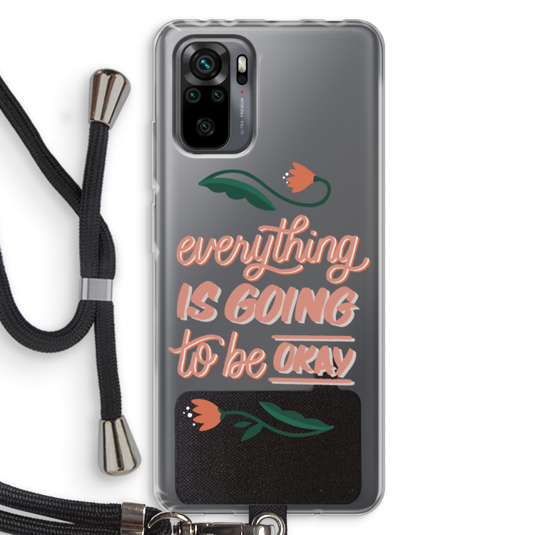 Optimistic flower girl: Xiaomi Redmi Note 10 Pro Transparant Hoesje met koord