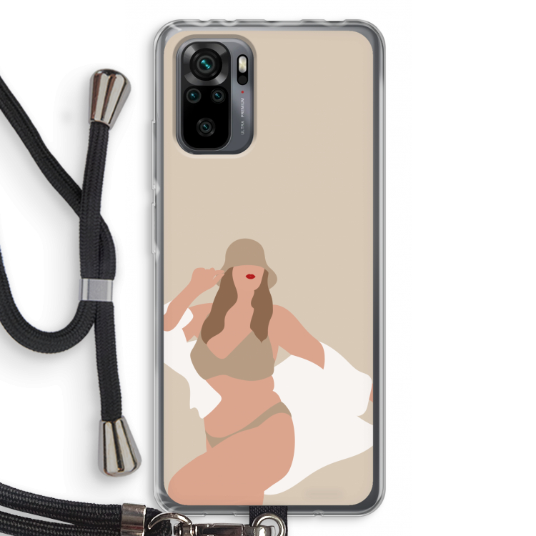 One of a kind: Xiaomi Redmi Note 10 Pro Transparant Hoesje met koord