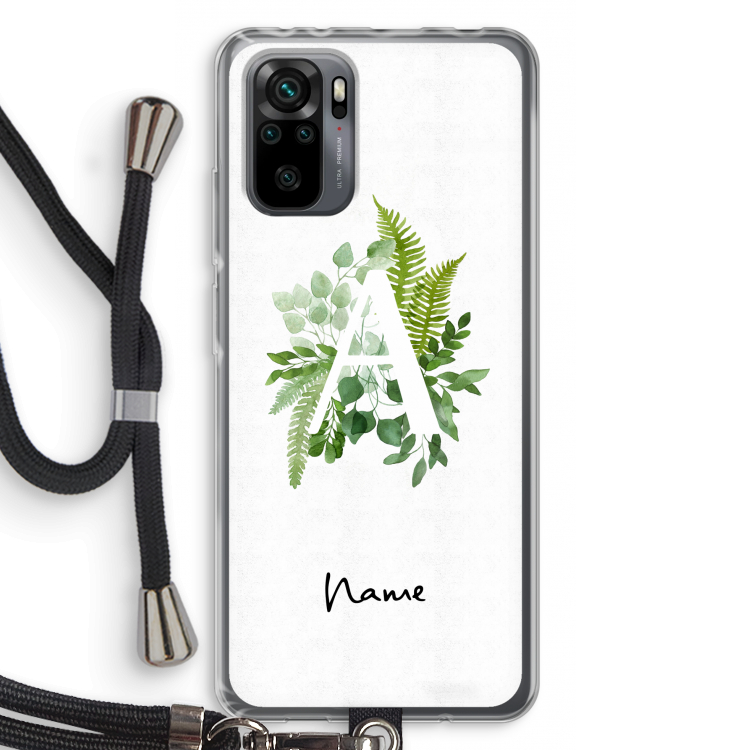Green Brush: Xiaomi Redmi Note 10 Pro Transparant Hoesje met koord