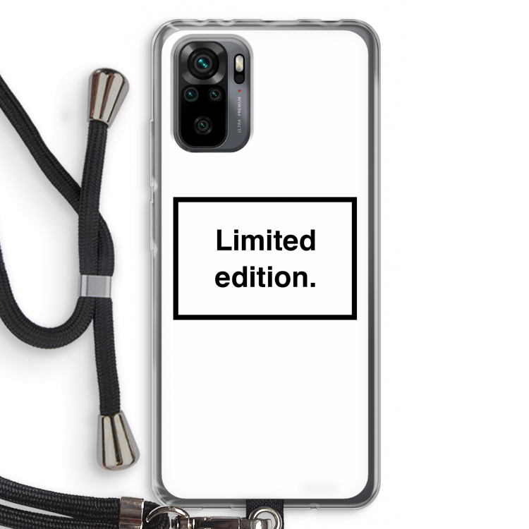 Limited edition: Xiaomi Redmi Note 10 Pro Transparant Hoesje met koord