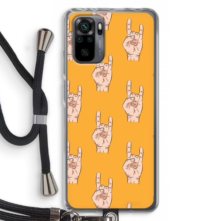 Rock: Xiaomi Redmi Note 10 Pro Transparant Hoesje met koord
