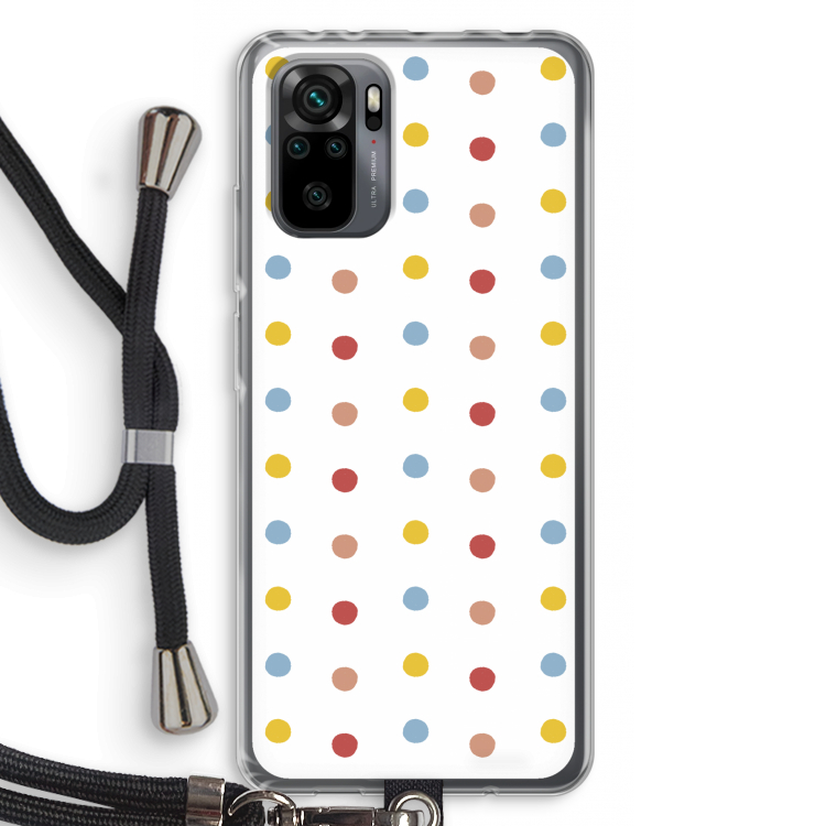 Bollen: Xiaomi Redmi Note 10 Pro Transparant Hoesje met koord