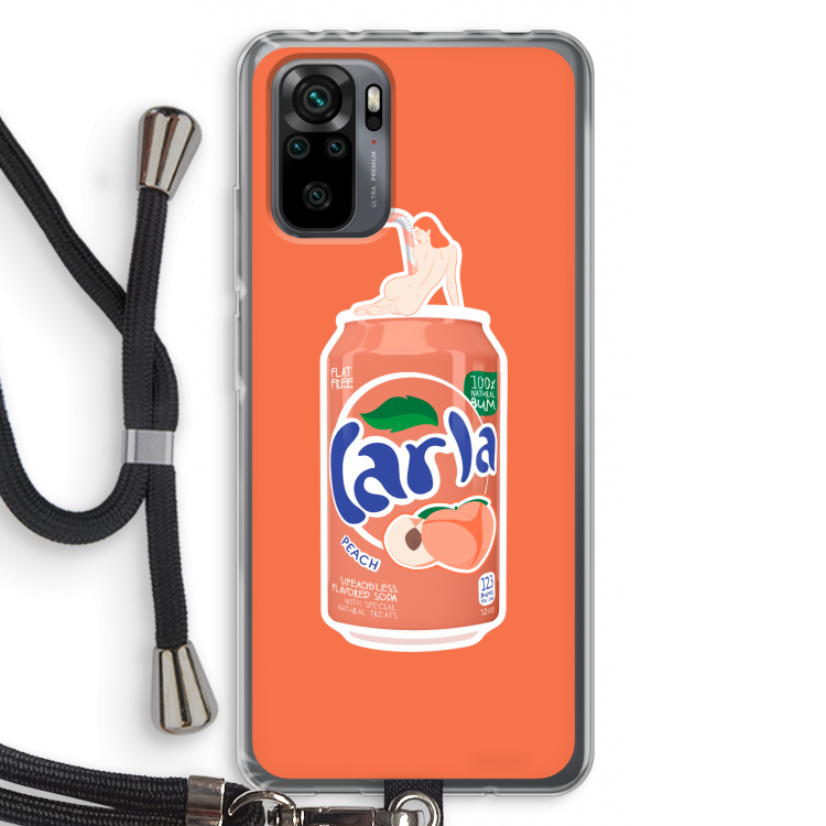 S(peach)less: Xiaomi Redmi Note 10 Pro Transparant Hoesje met koord