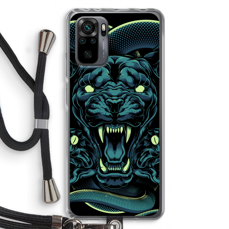 Cougar and Vipers: Xiaomi Redmi Note 10 Pro Transparant Hoesje met koord