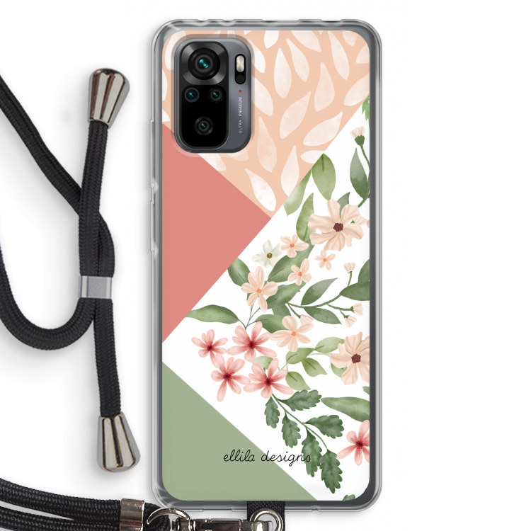 Sweet heaven geometrics: Xiaomi Redmi Note 10 Pro Transparant Hoesje met koord