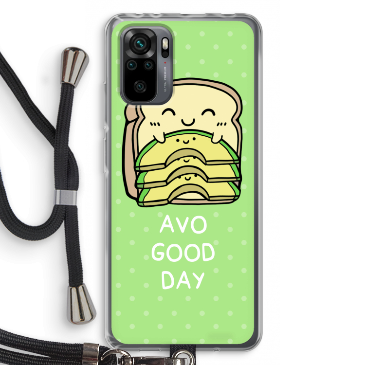 Avo Good Day: Xiaomi Redmi Note 10 Pro Transparant Hoesje met koord