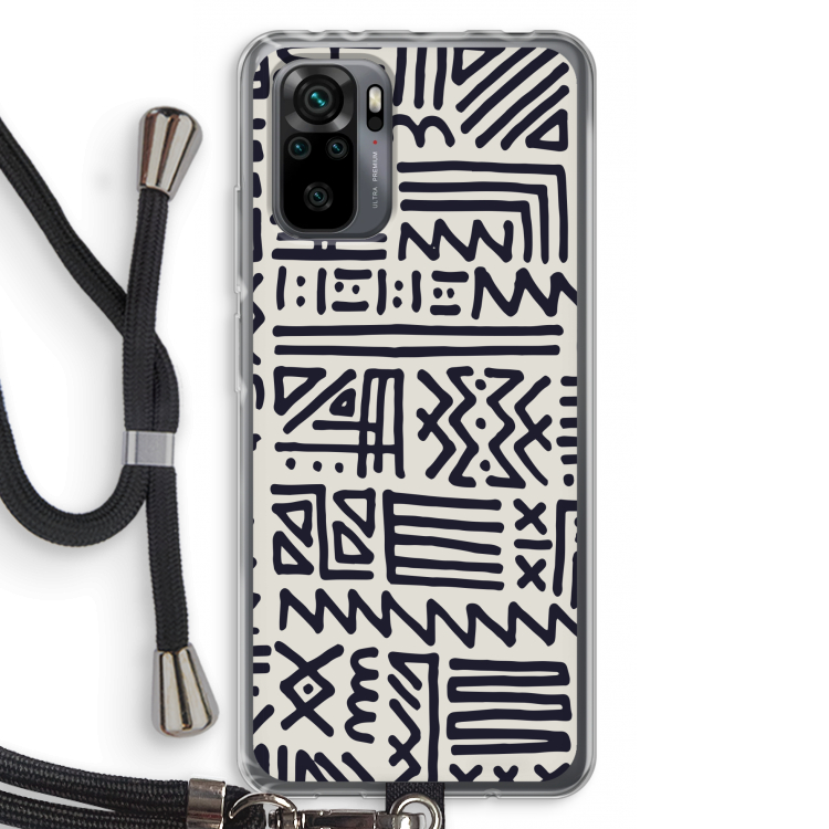 Marrakech print: Xiaomi Redmi Note 10 Pro Transparant Hoesje met koord