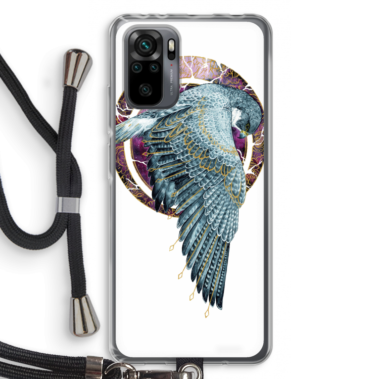 Golden Falcon: Xiaomi Redmi Note 10 Pro Transparant Hoesje met koord