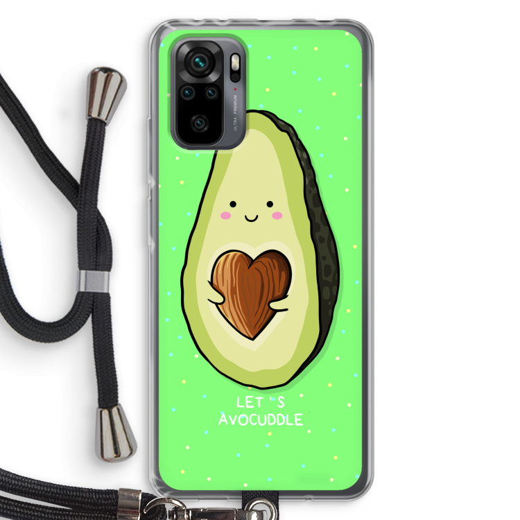 Avocuddle: Xiaomi Redmi Note 10 Pro Transparant Hoesje met koord