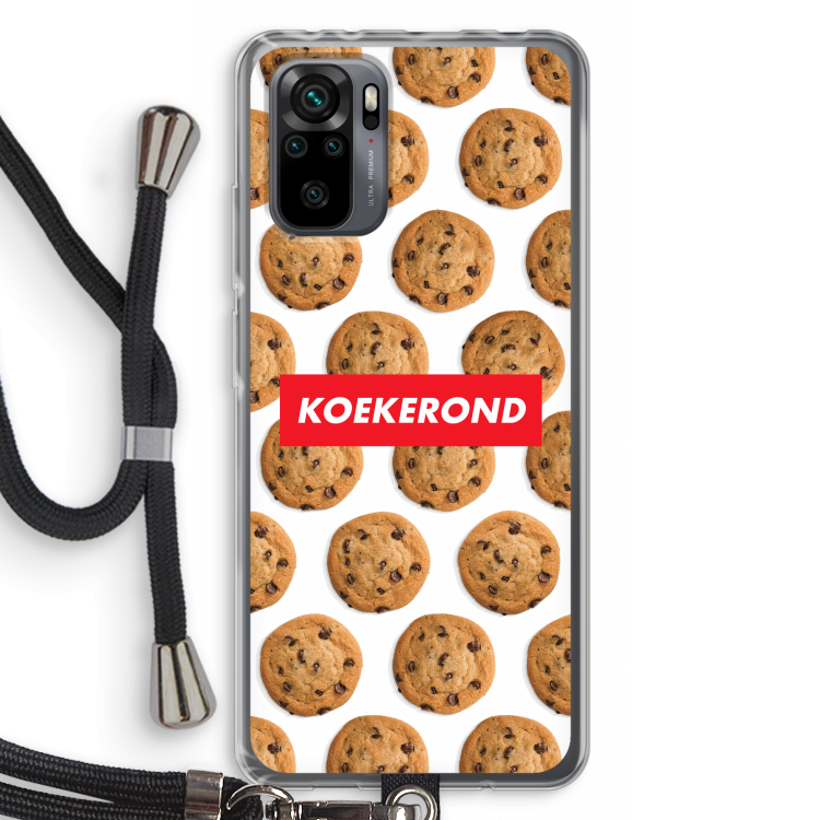 Koekerond: Xiaomi Redmi Note 10 Pro Transparant Hoesje met koord