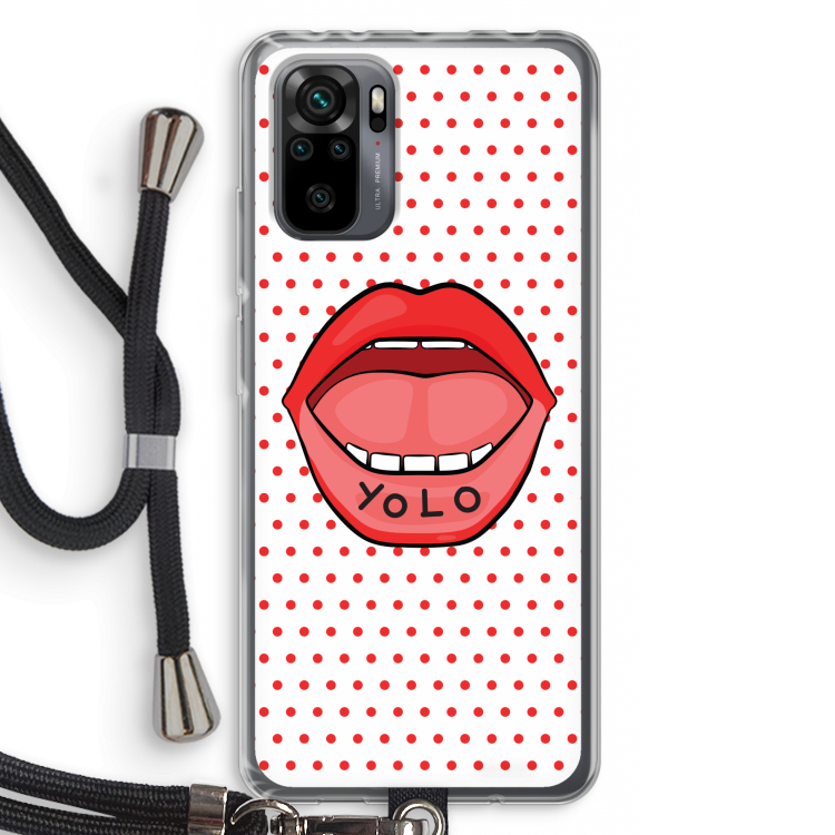 Yolo Denise: Xiaomi Redmi Note 10 Pro Transparant Hoesje met koord