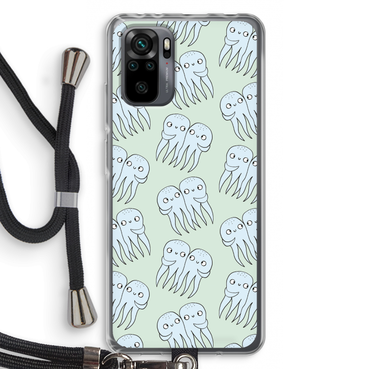 Octopussen: Xiaomi Redmi Note 10 Pro Transparant Hoesje met koord
