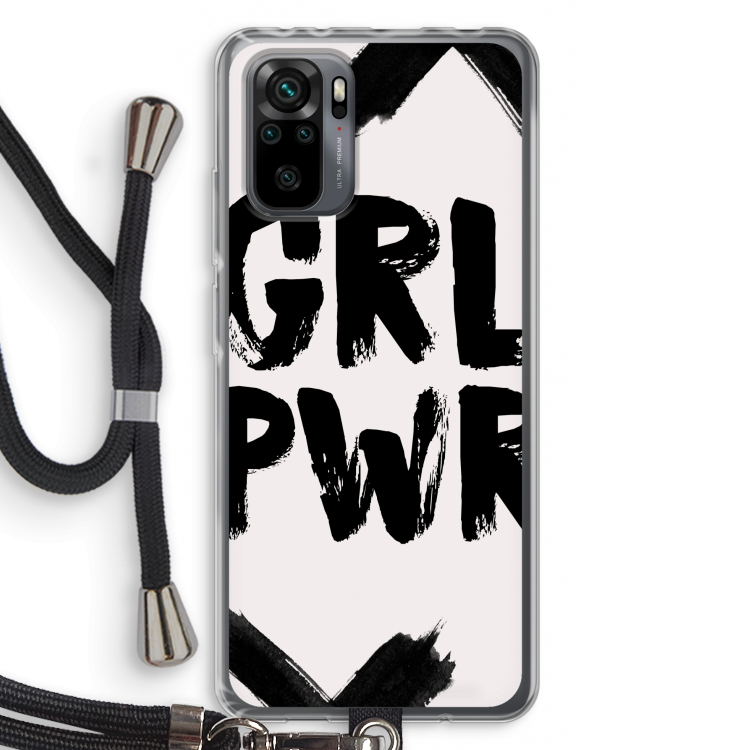 Girl Power #2: Xiaomi Redmi Note 10 Pro Transparant Hoesje met koord