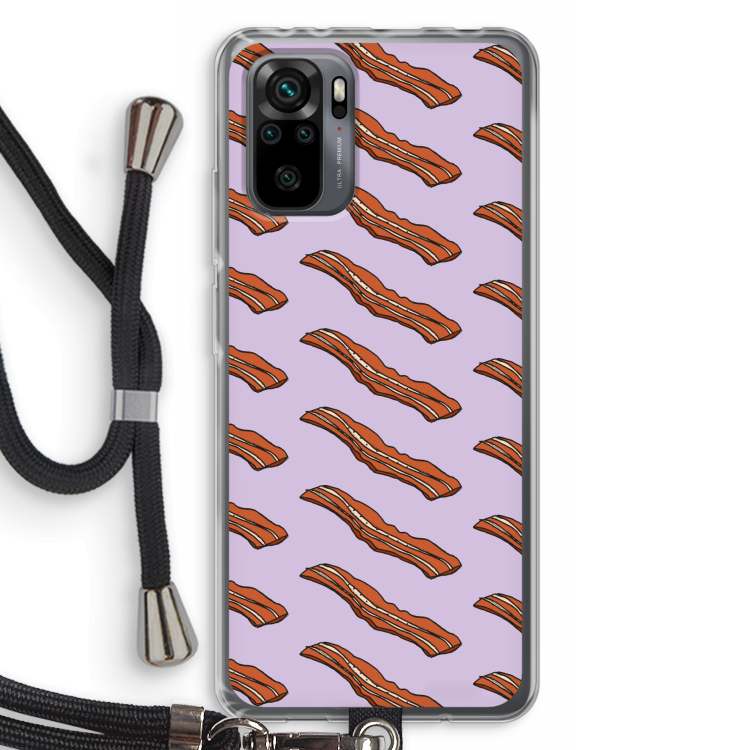 Bacon to my eggs #2: Xiaomi Redmi Note 10 Pro Transparant Hoesje met koord
