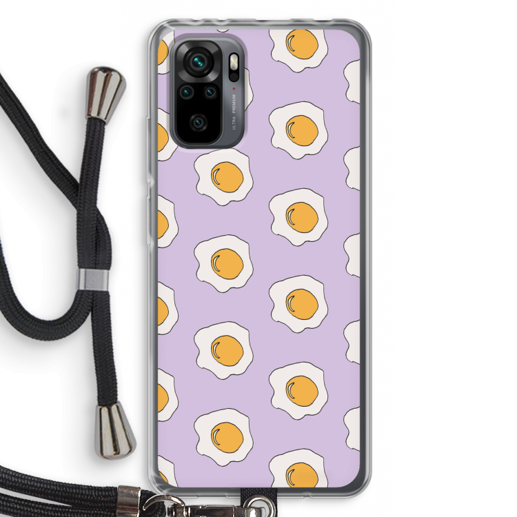 Bacon to my eggs #1: Xiaomi Redmi Note 10 Pro Transparant Hoesje met koord