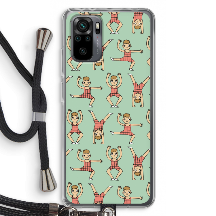 Gymboys: Xiaomi Redmi Note 10 Pro Transparant Hoesje met koord