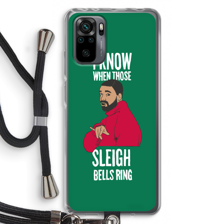 Sleigh Bells Ring: Xiaomi Redmi Note 10 Pro Transparant Hoesje met koord