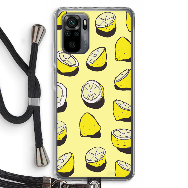 When Life Gives You Lemons...: Xiaomi Redmi Note 10 Pro Transparant Hoesje met koord
