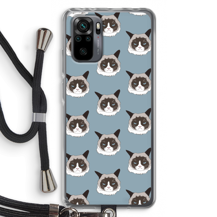 It's a Purrr Case: Xiaomi Redmi Note 10 Pro Transparant Hoesje met koord