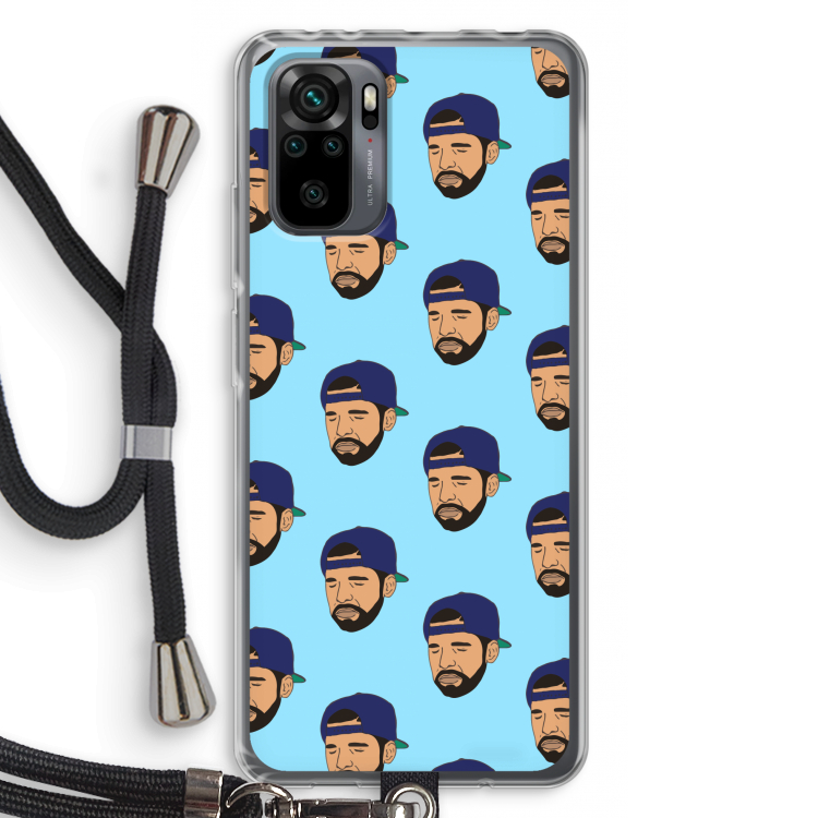 Drake Away: Xiaomi Redmi Note 10 Pro Transparant Hoesje met koord