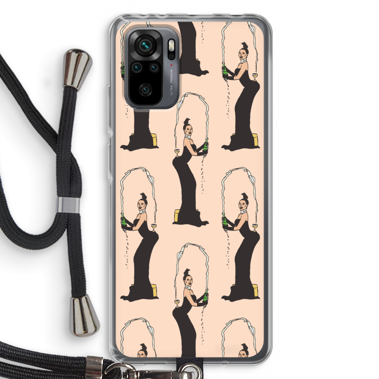 Pop Some Kim: Xiaomi Redmi Note 10 Pro Transparant Hoesje met koord