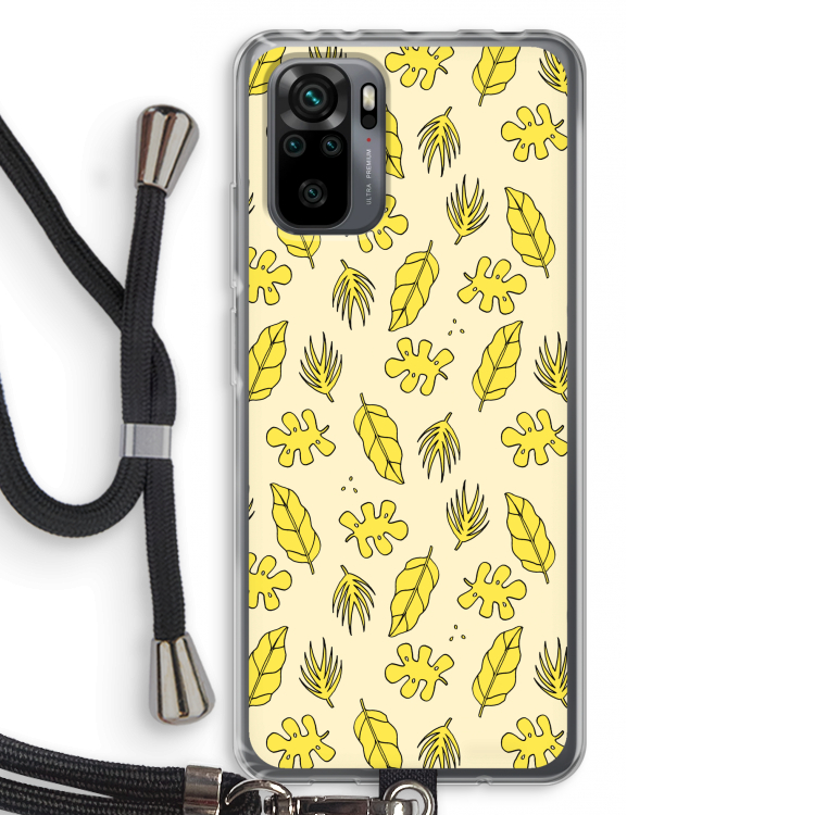 Herfst: Xiaomi Redmi Note 10 Pro Transparant Hoesje met koord