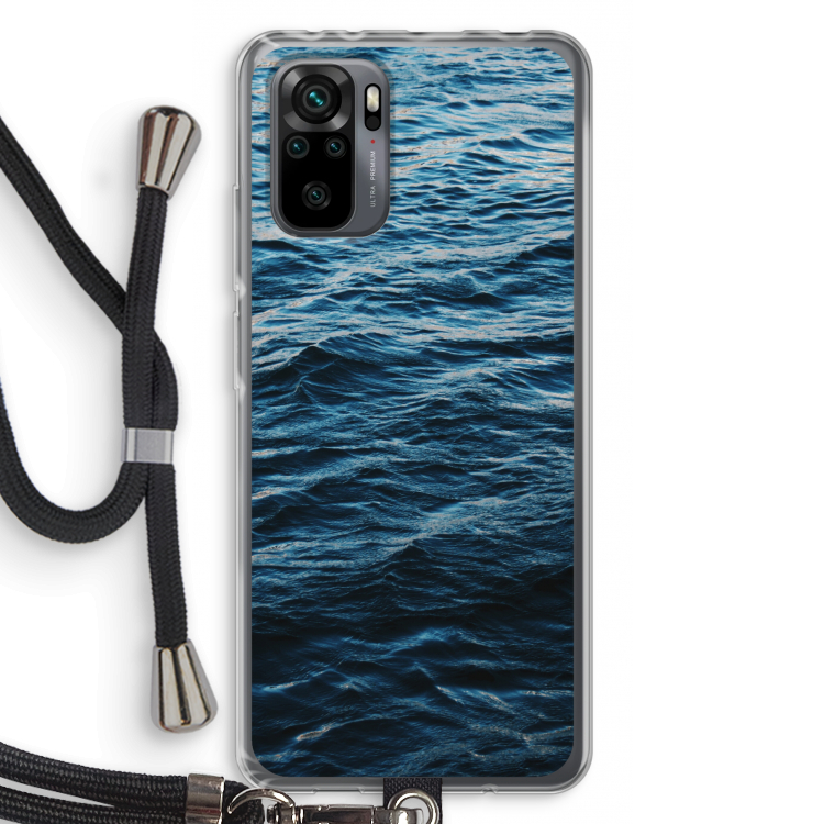 Oceaan: Xiaomi Redmi Note 10 Pro Transparant Hoesje met koord