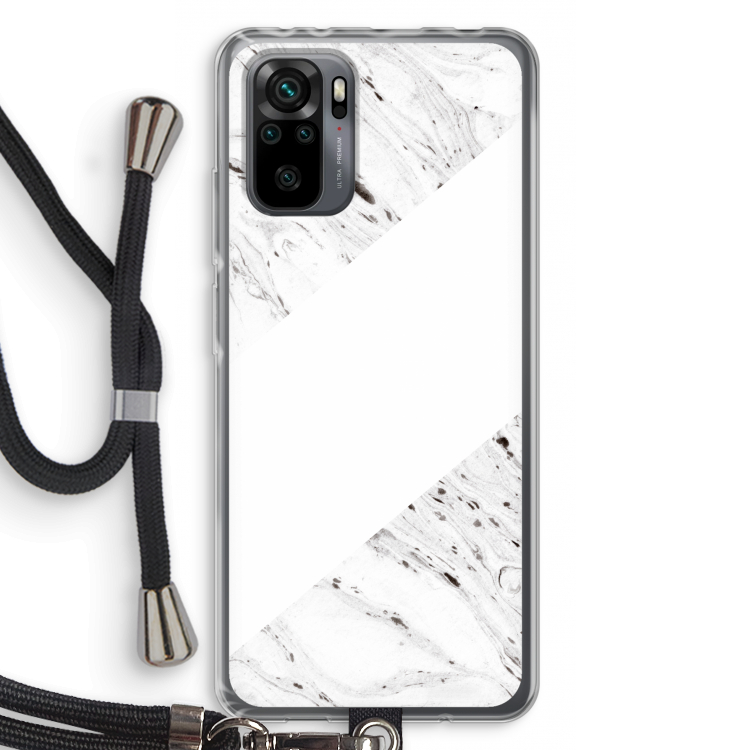 Biggest stripe: Xiaomi Redmi Note 10 Pro Transparant Hoesje met koord