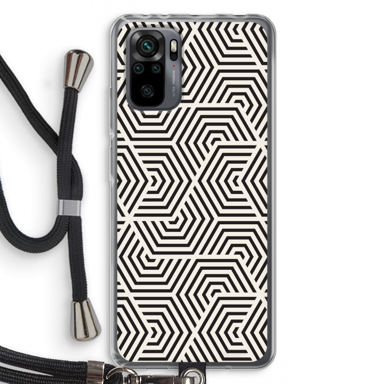 Magic pattern: Xiaomi Redmi Note 10 Pro Transparant Hoesje met koord