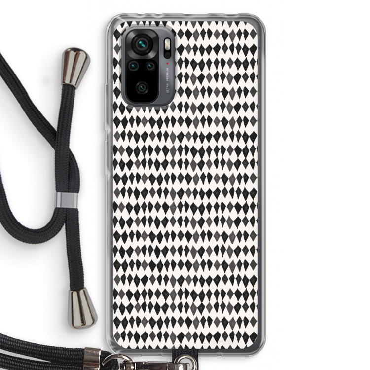 Crazy shapes: Xiaomi Redmi Note 10 Pro Transparant Hoesje met koord