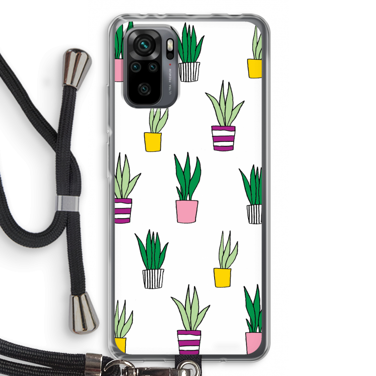 Sanseveria: Xiaomi Redmi Note 10 Pro Transparant Hoesje met koord