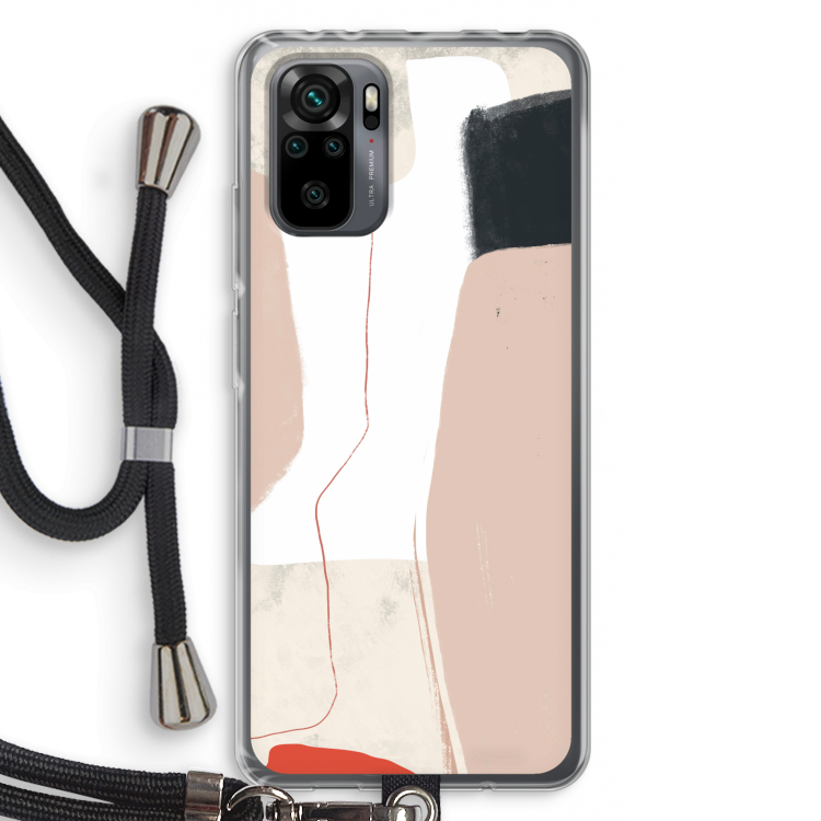 Lava: Xiaomi Redmi Note 10 Pro Transparant Hoesje met koord
