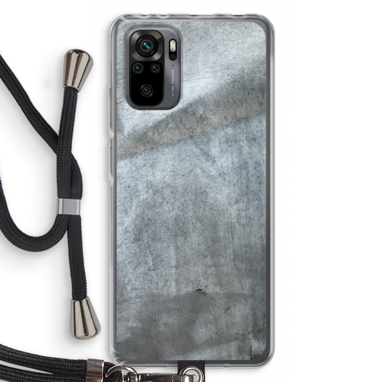 Grey Stone: Xiaomi Redmi Note 10 Pro Transparant Hoesje met koord